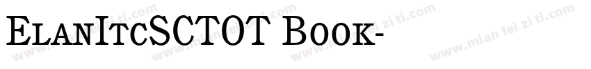 ElanItcSCTOT Book字体转换